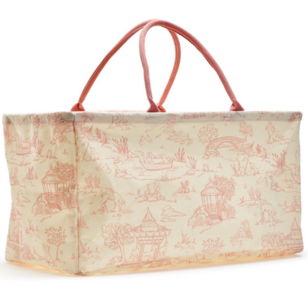 Cupcakes & Cartwheels Animal Toile Hamper / Storage Tote